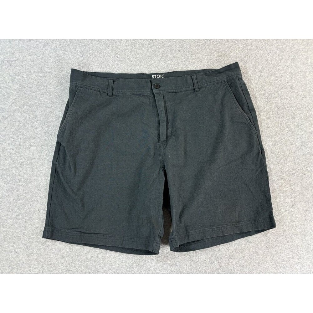 Stoic Cotton Blend Backcountry Chino Shorts (Men's Size 38) Gray‎ - 7"